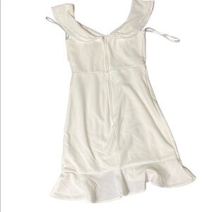 David’s bridal mini white dress XS